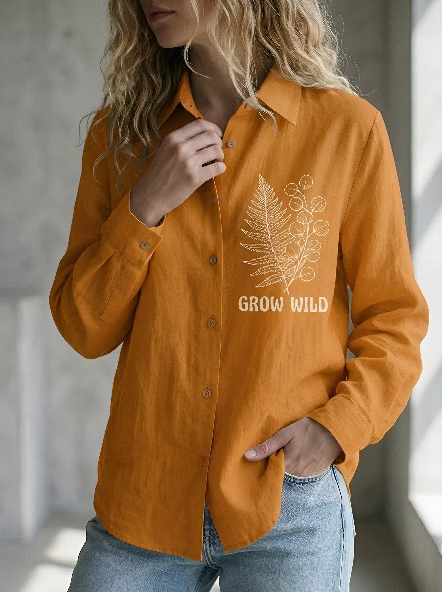 Nature Lover Grow Casual Shirt Modern