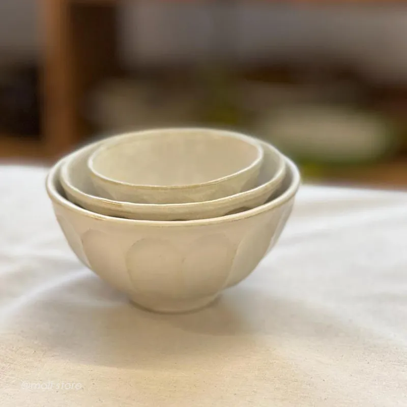 Petal Rim Ceramic Serving Bowl