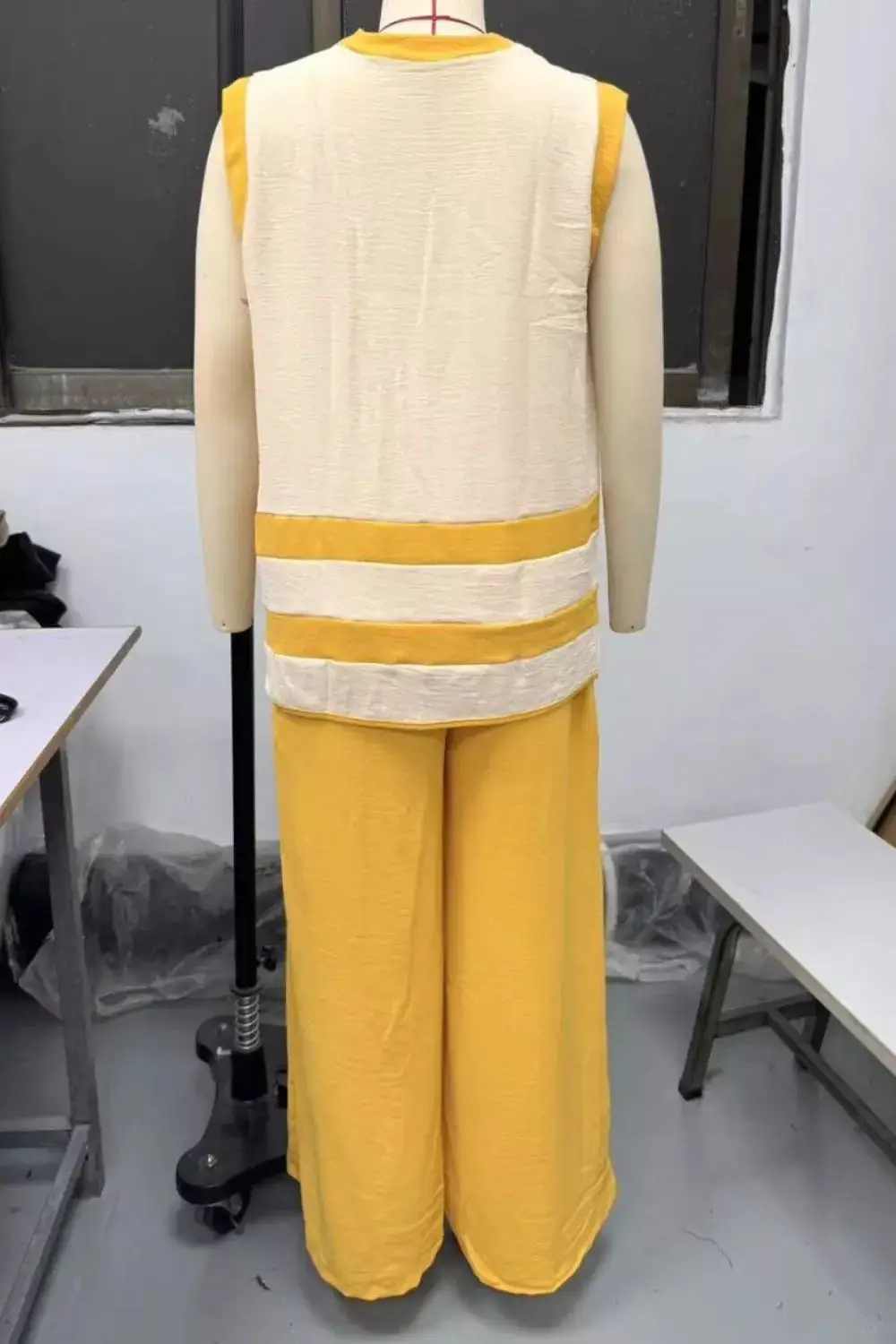 Sleeveless Top Wide Leg Pants Set
