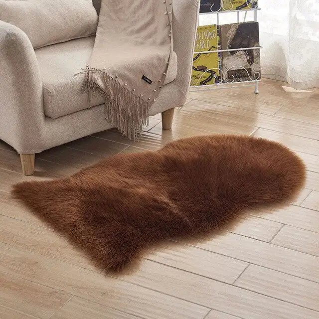 Faux-Fur Decorative Area Rug