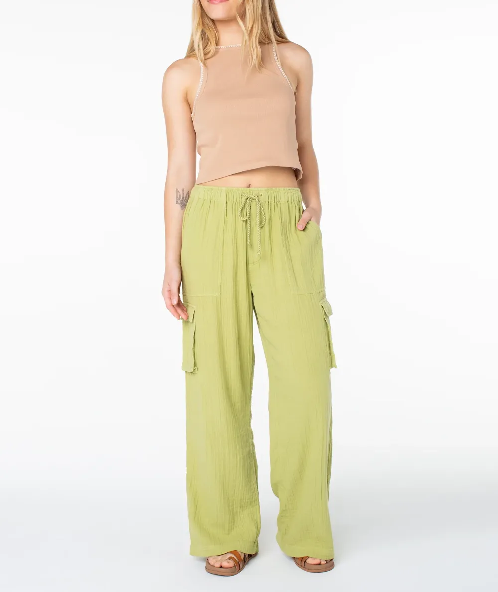 Drawstring Casual Pants With Double Pockets