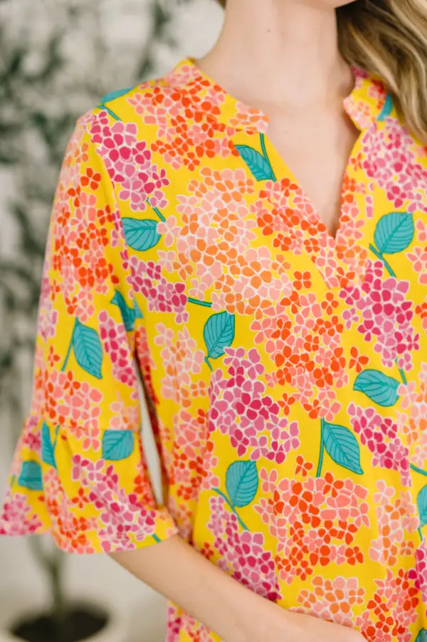 Leaf Floral Sunday Dress