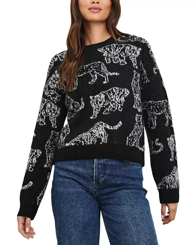 Ribbed Crew Neck Long Sleeve Sweater