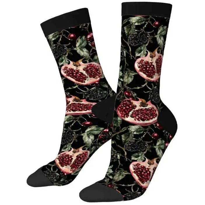 Pomegranate Pattern Crew Socks