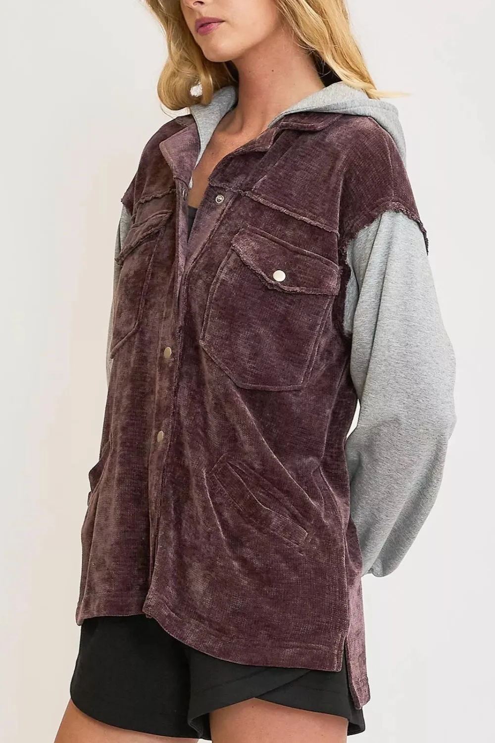 Refined Hooded Double-Pocket Jacket