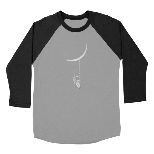 Creative Space Print Round-Neck Men's Long-Sleeved T-Shirt