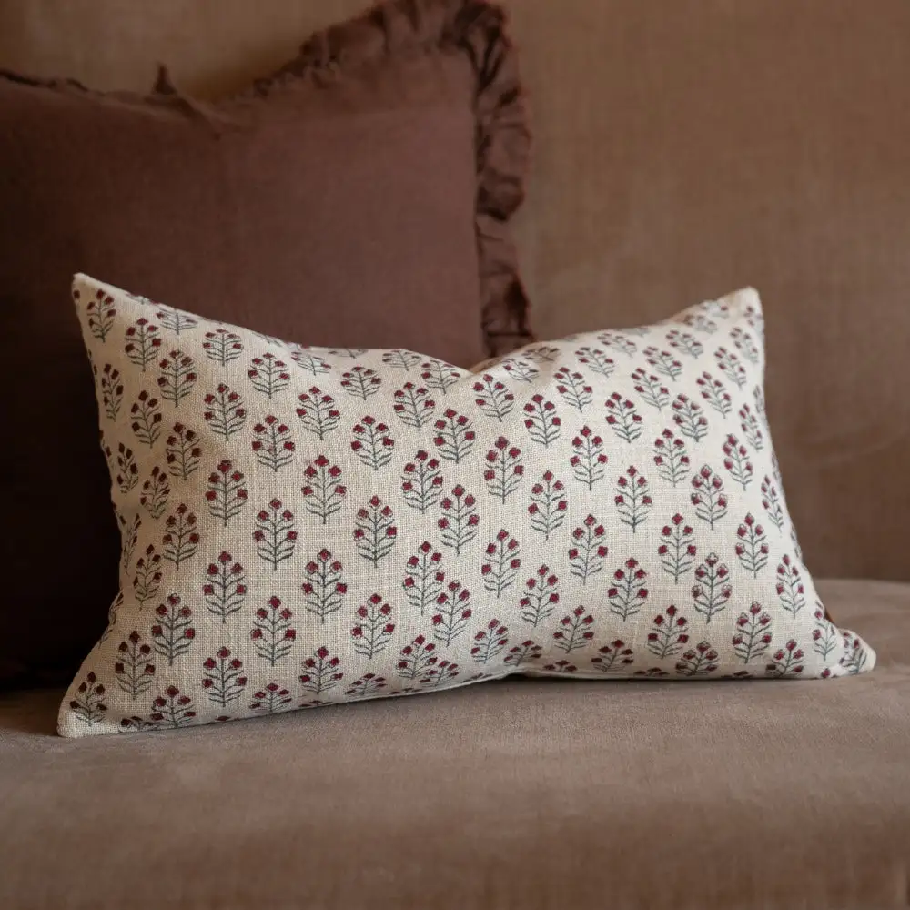 Floral Printed Accent Cushion