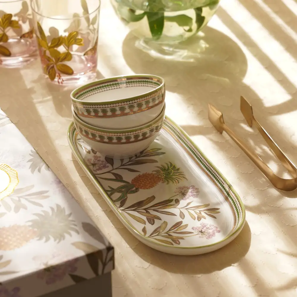 Green Porcelain Serving Set