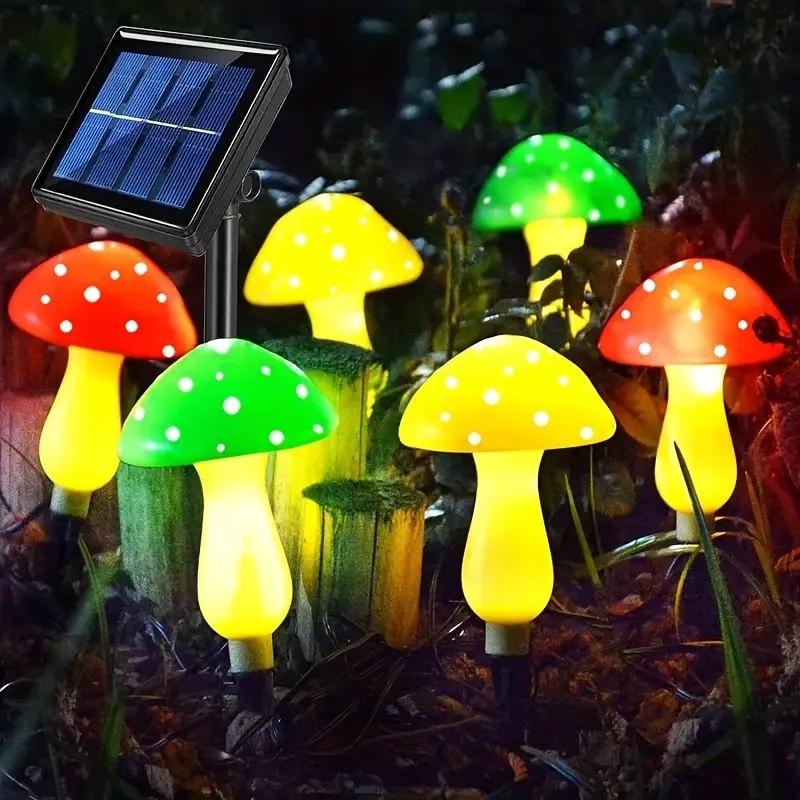 Mushroom Pathway String Lights