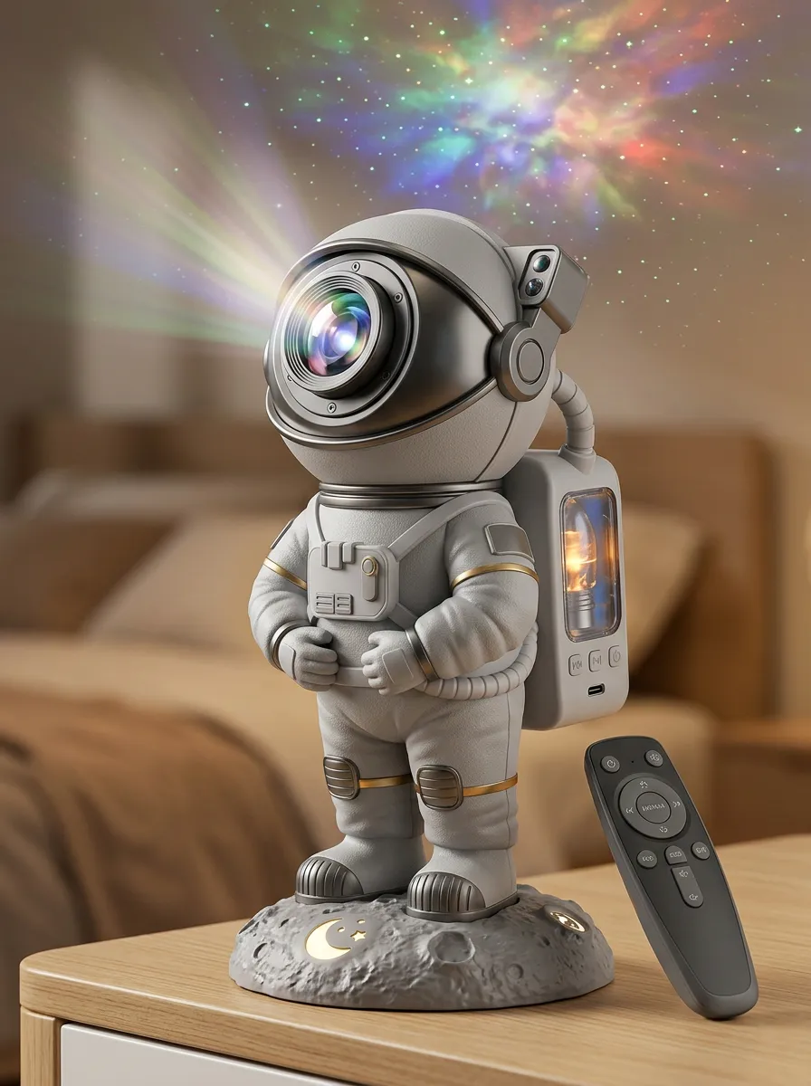 Astronaut Galaxy Star Projector Night Light for Bedroom Ambience
