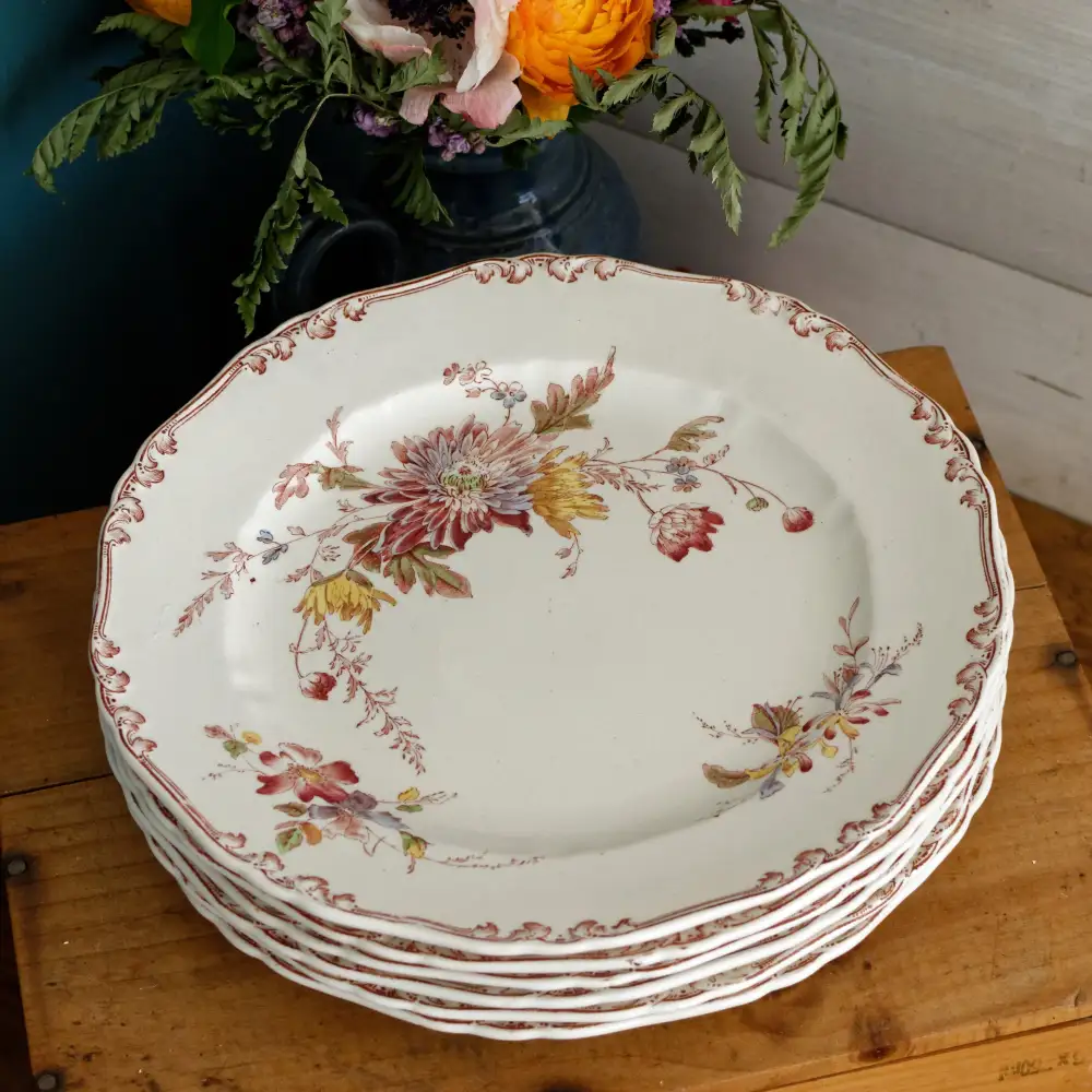 Transferware Porcelain Dinner Plate
