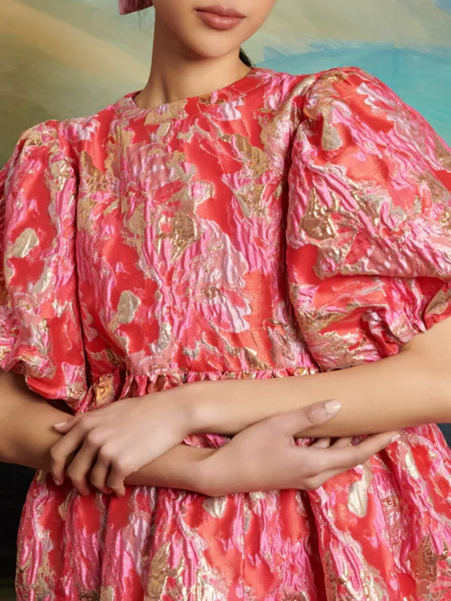 Jacquard Mini Dress