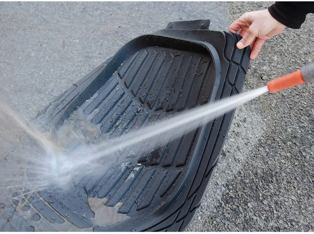 Semi Custom Fit Car Floor Mat (Sand, 4 Pieces, Full Set Pan Tech, 100% PVC odorless)