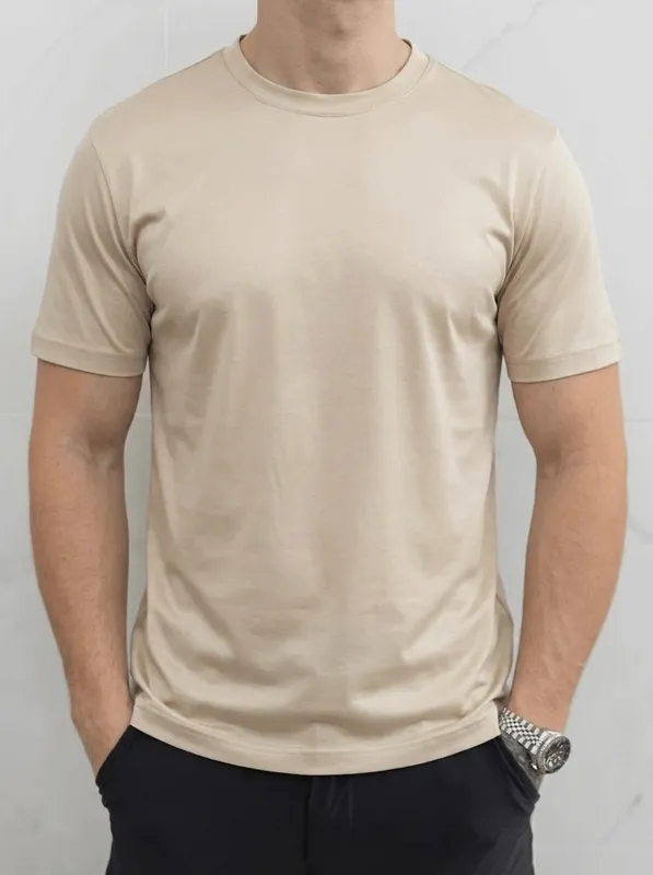 Beige Clean Fit T-Shirt