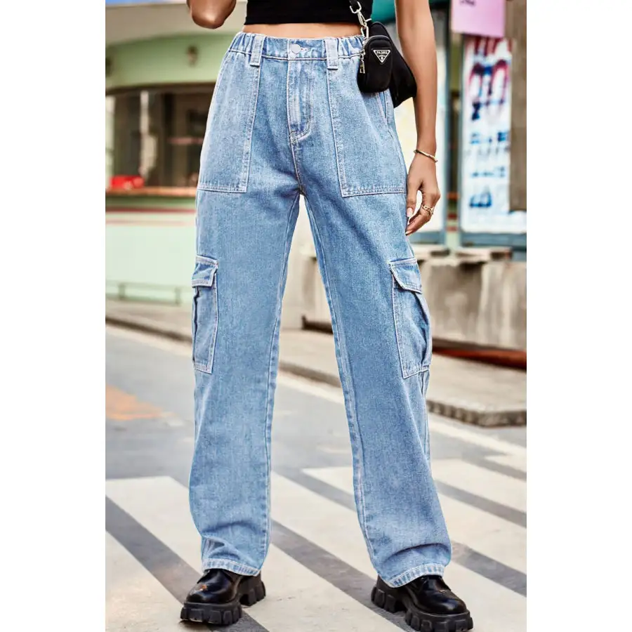 Loose Fit Long Pants with Pockets