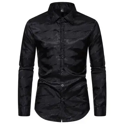 Men's Elegant Shirt With Unique Textured Design