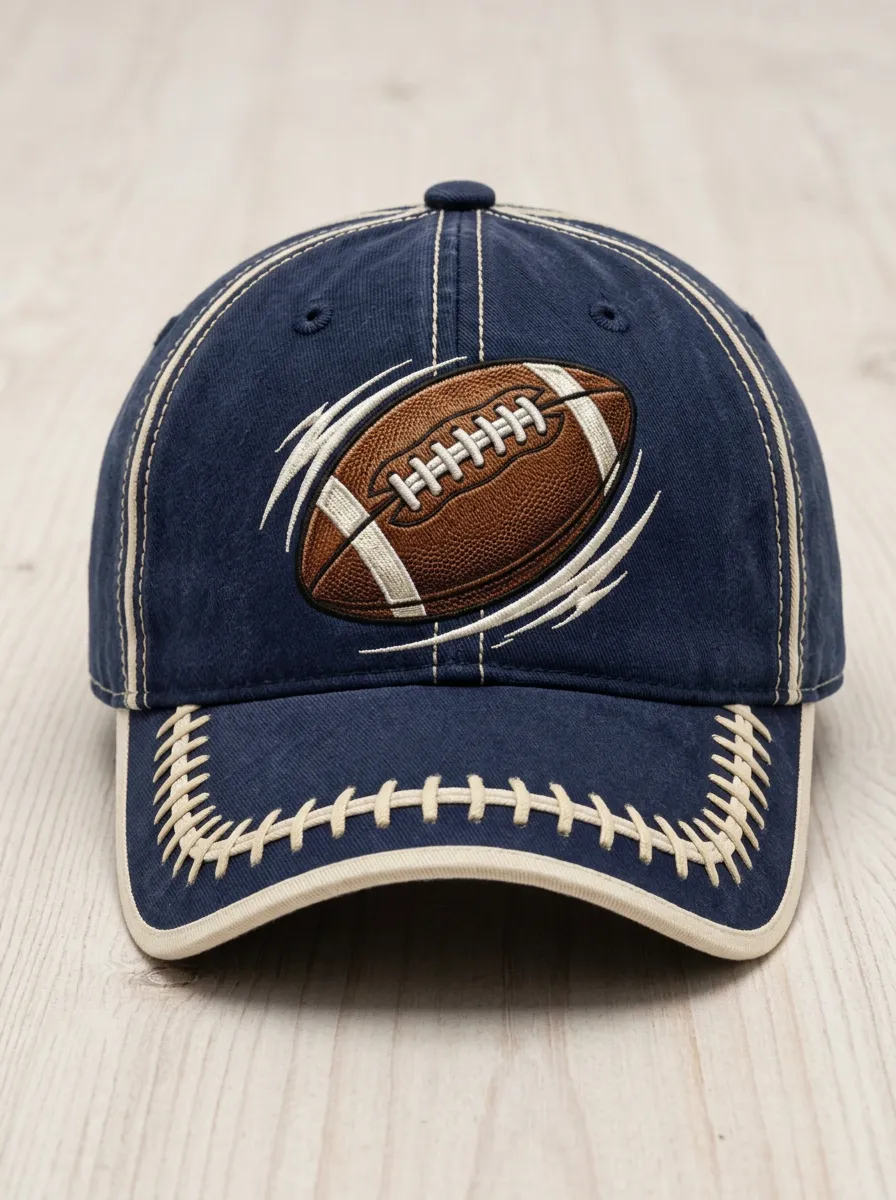 Embroidered Gridiron Fan Baseball Cap