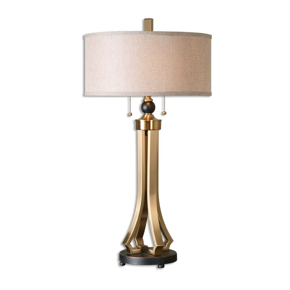 Brushed Brass Modern Table Lamp