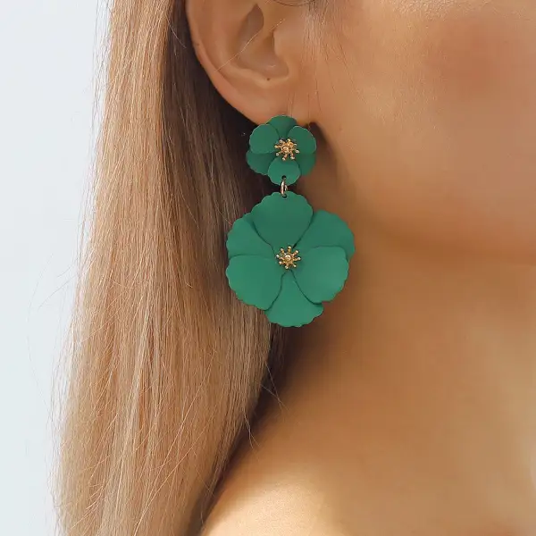 Textural Flower Earrings