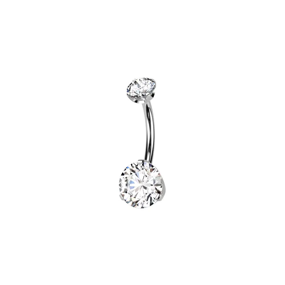 Titanium Opal Belly Button Ring