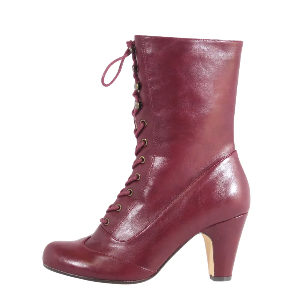 Lace Up Combat Victorian Ankle Boots