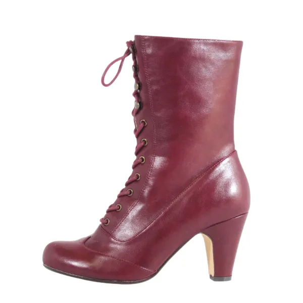 Lace Up Combat Victorian Ankle Boots