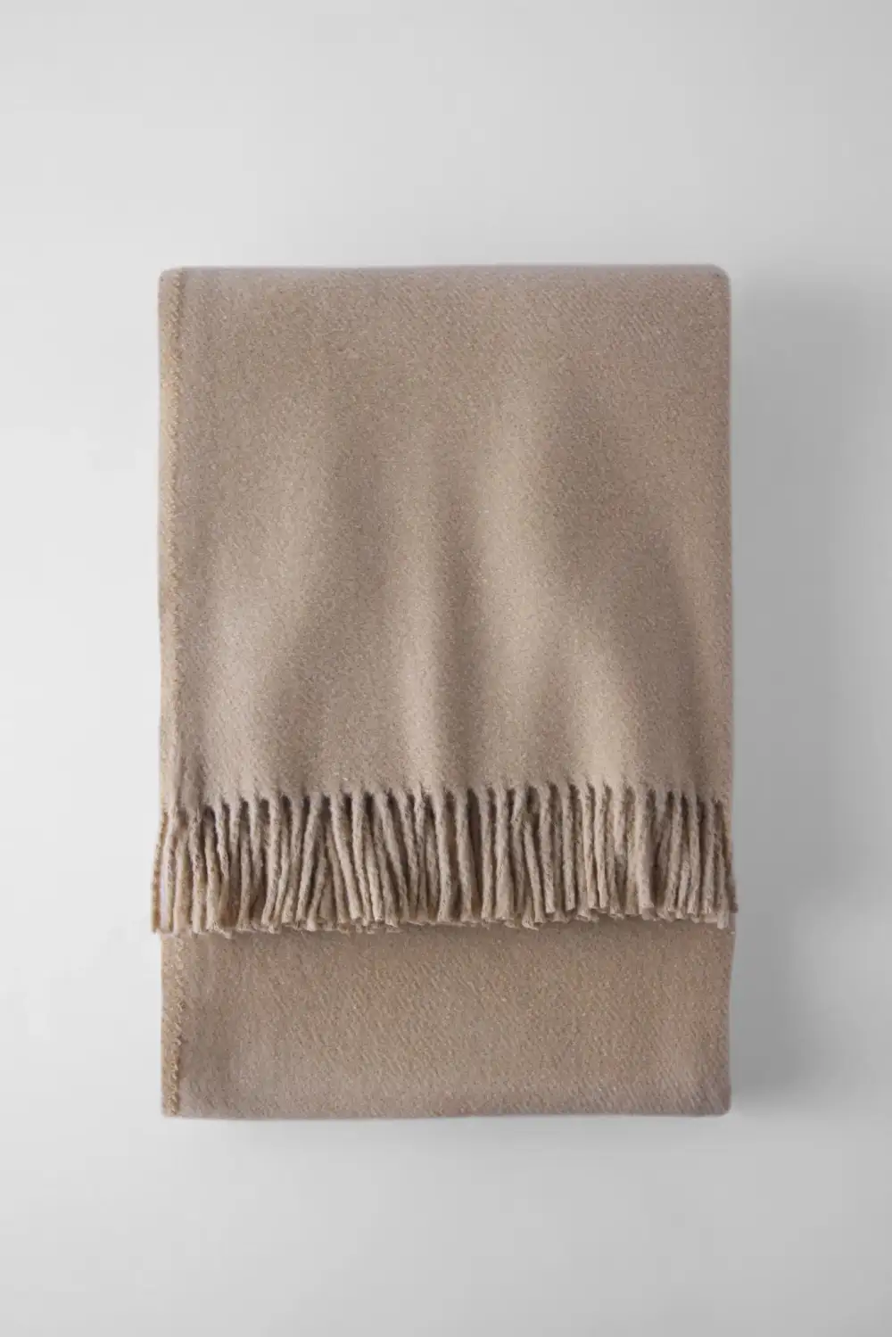 Solid Cotton Blend Throw