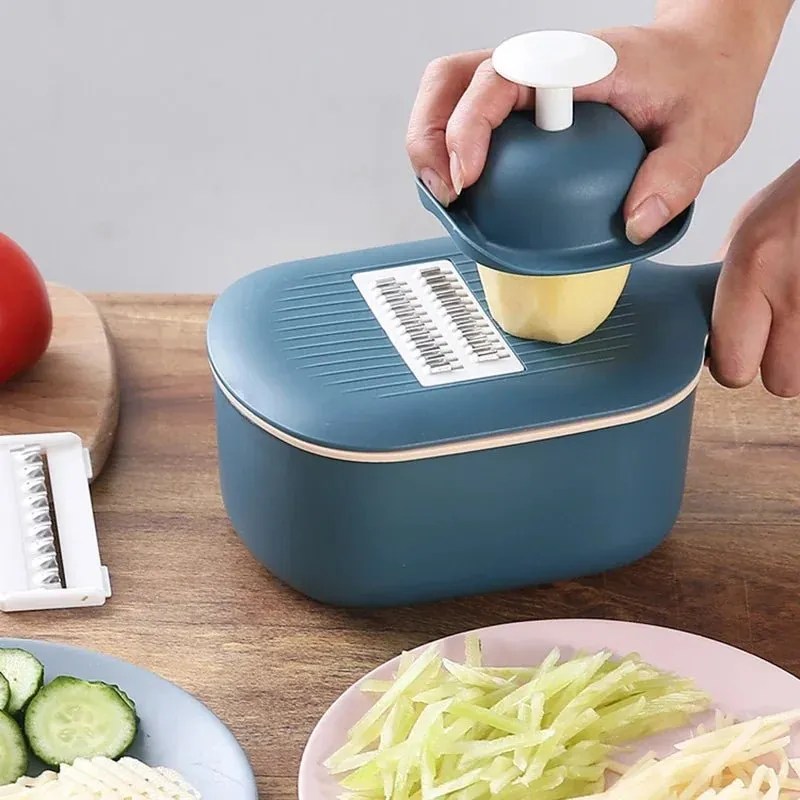Vegetable Cutter With Drain Basket