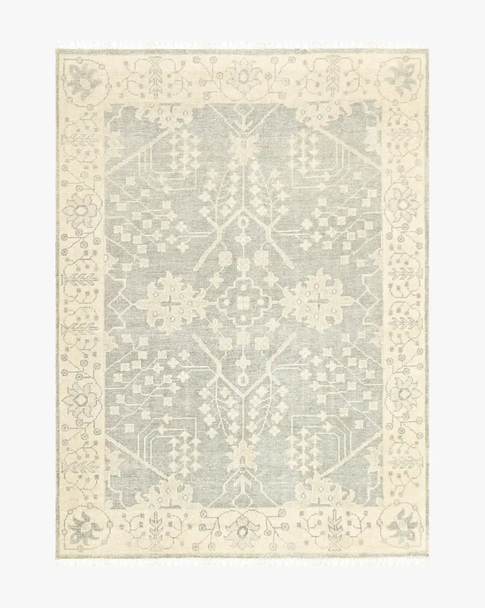 Hand-Knotted Wool Area Rug