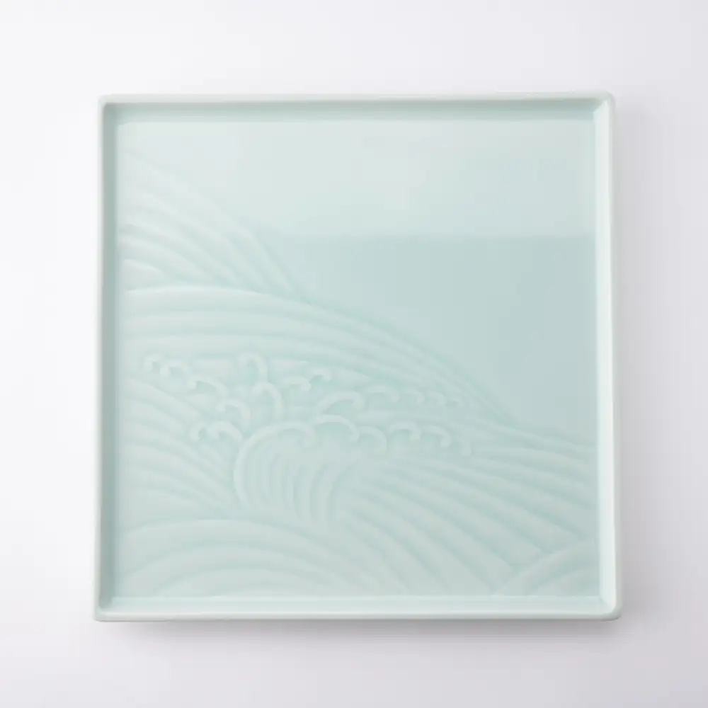 Wave Square Dinner Plate
