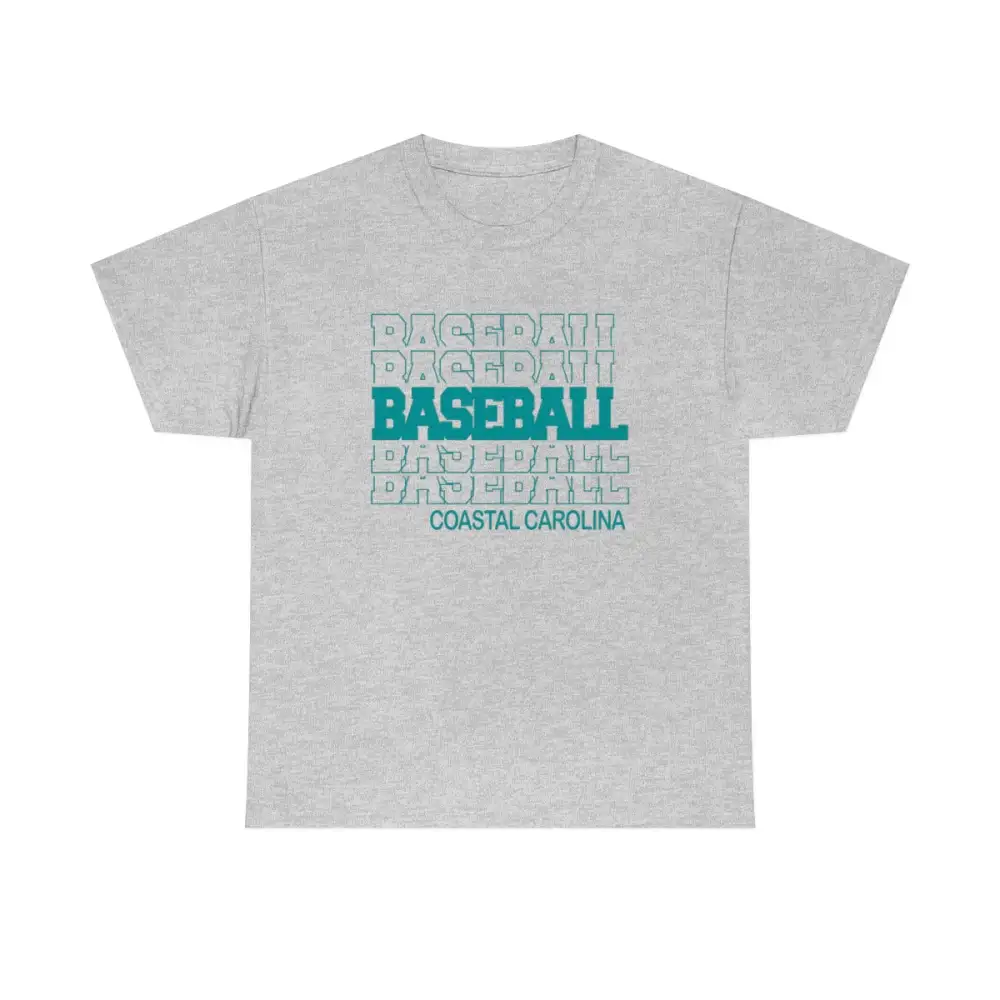 Baseball Coastal Carolina in Modern Stacked Lettering