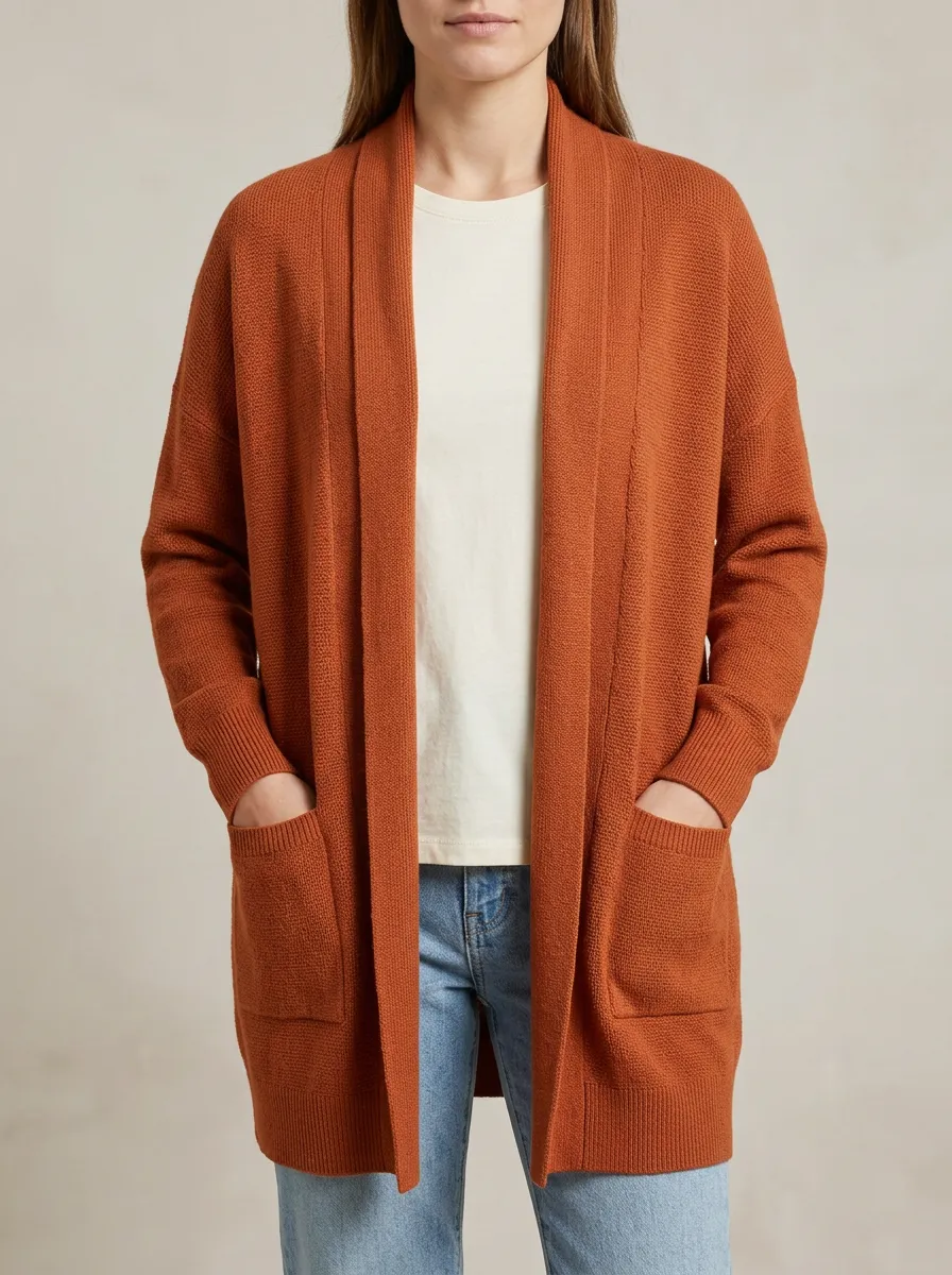 Soft Textured Knit Cardigan