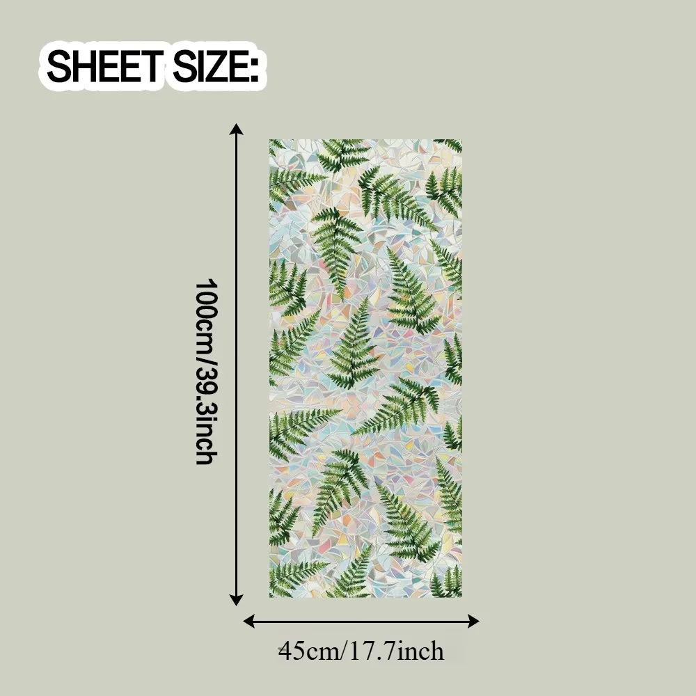 Iridescent Fern Window Decal