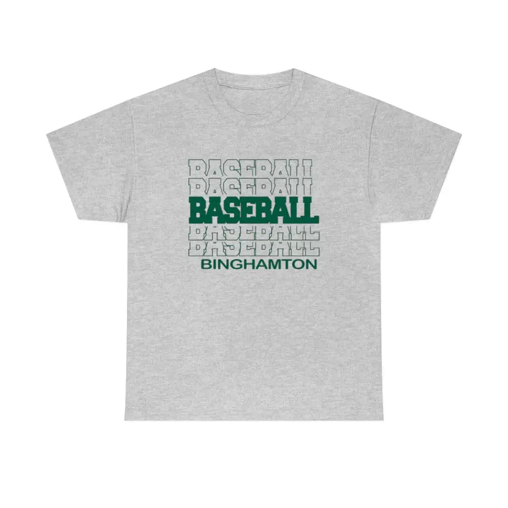 Baseball Binghamton in Modern Stacked Lettering