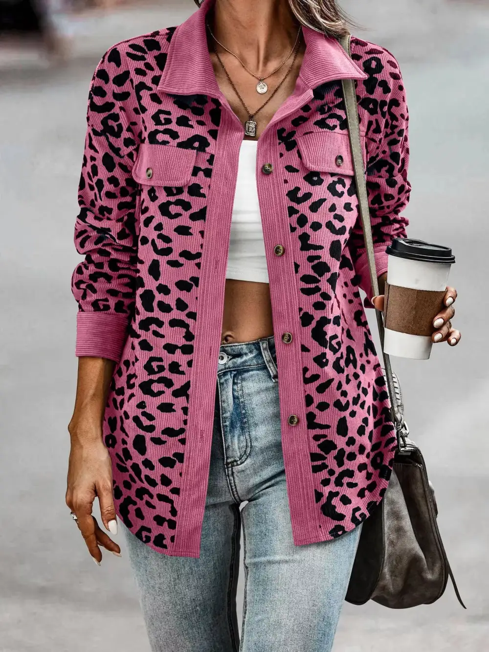 Full Size Zip Up Zebra Print Bomber Jacket