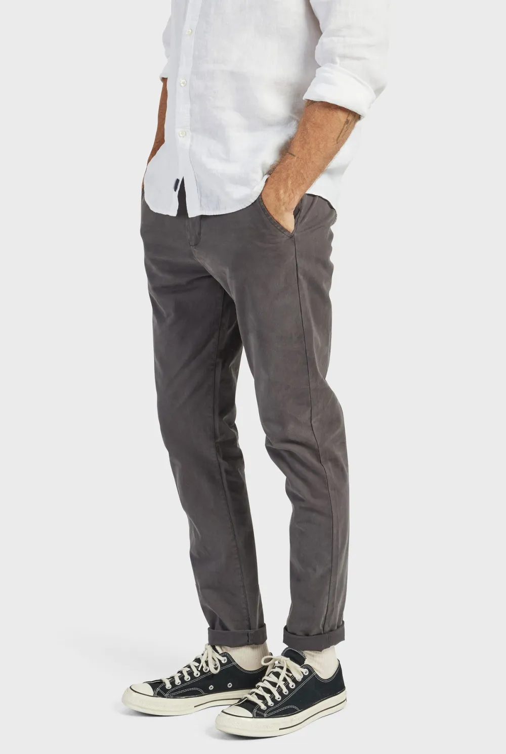 Classic Straight Leg Cotton Chino Pants