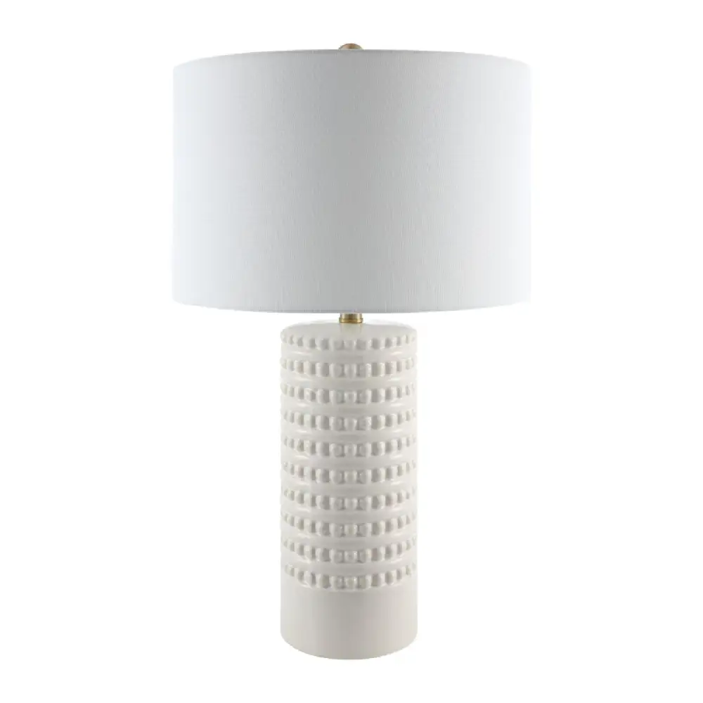 Curved Glazed Ceramic Table Lamp