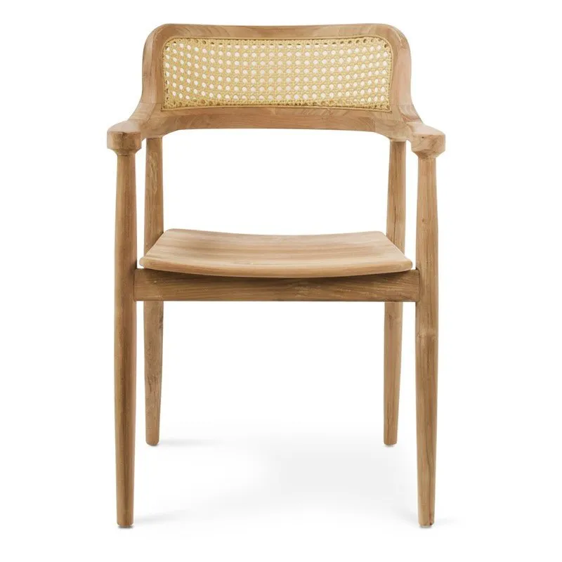 Teak Woven Lounge Chair
