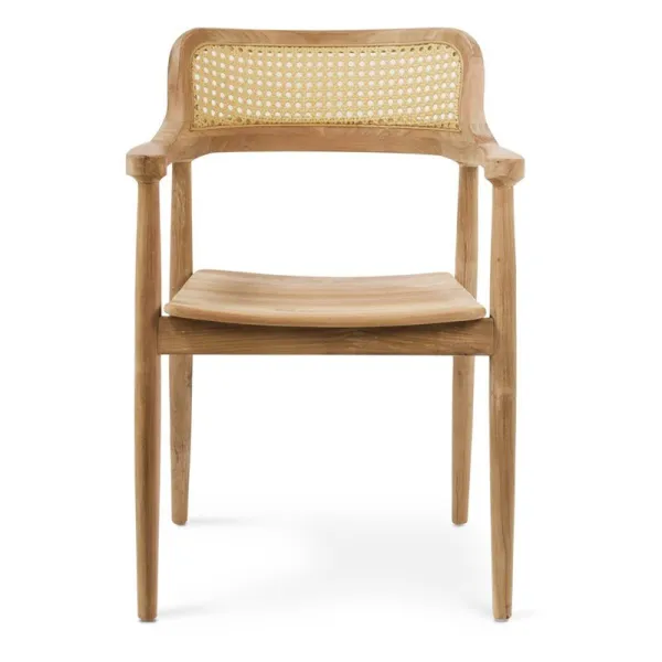 Teak Woven Lounge Chair