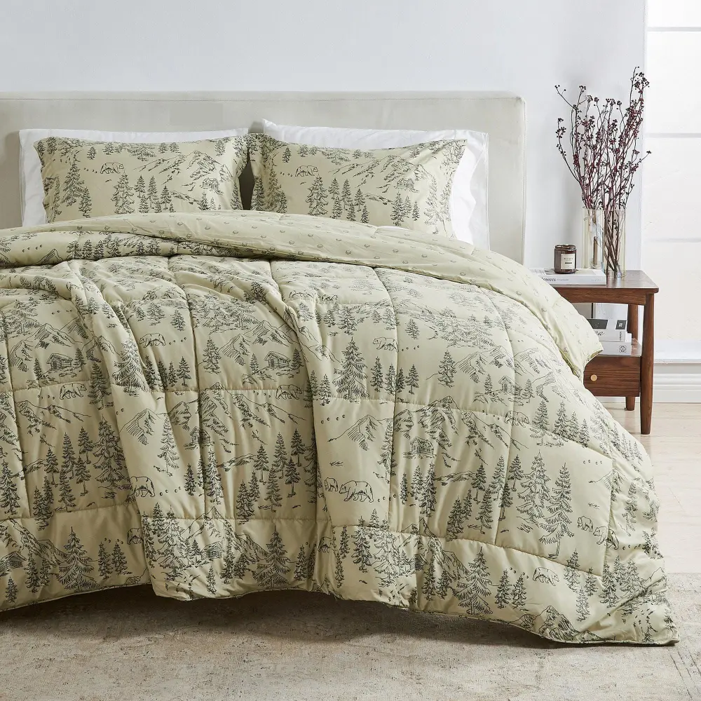 Reversible Microfiber Comforter Set