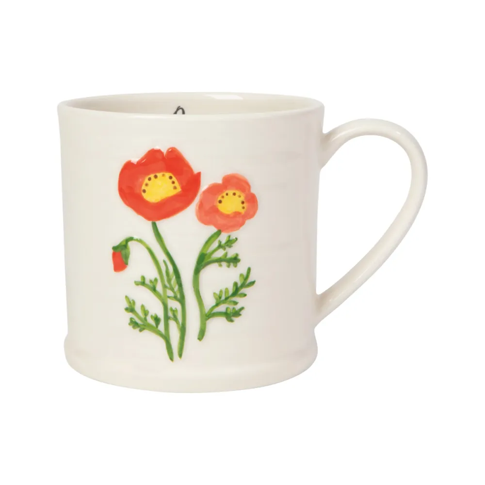 Embossed Stoneware Mug