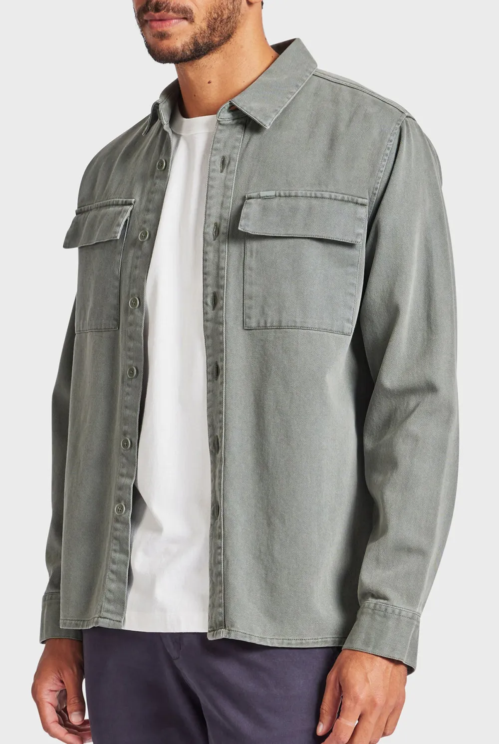 Casual Style Overshirt- Dutch blue