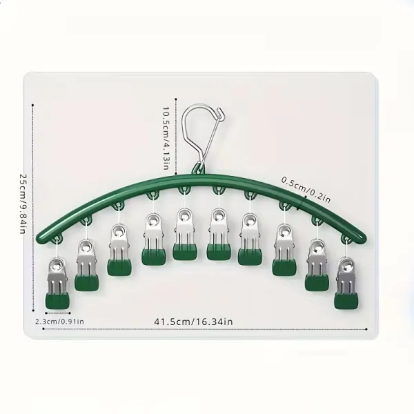 Multi-Clip Clothes Hanger