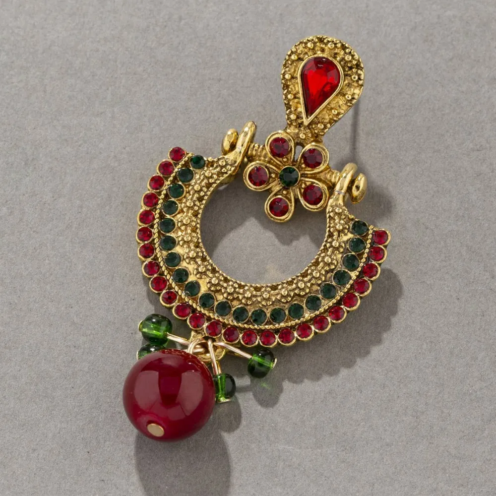 Bold Rhinestone Vintage Earrings