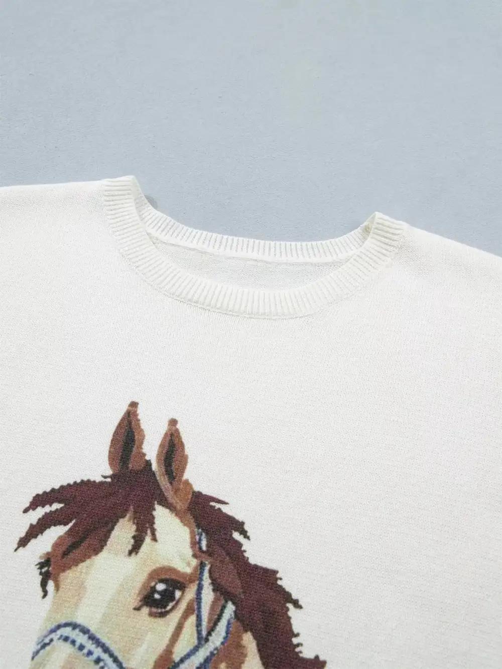 Wild West Horse Head Printed Short Sleeve