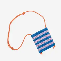 Classic Raffia Compact Crossbody Phone Bag