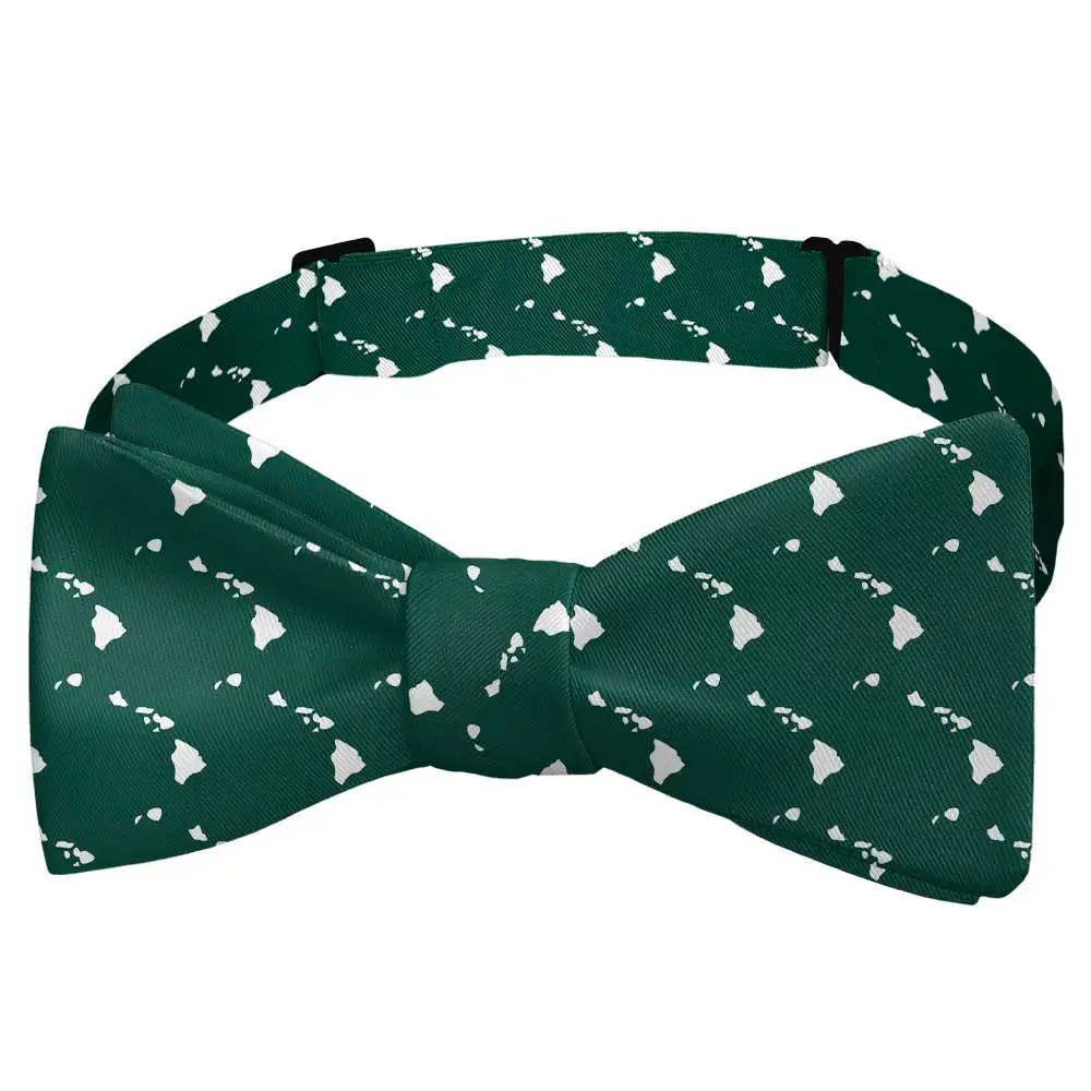 Elegant Outline Motif Bow Tie
