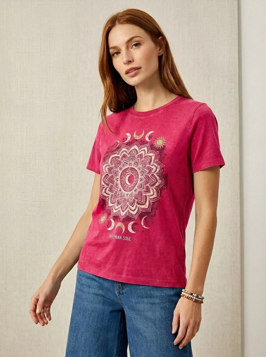 Bohemian Soul Mandala T-Shirt Modern