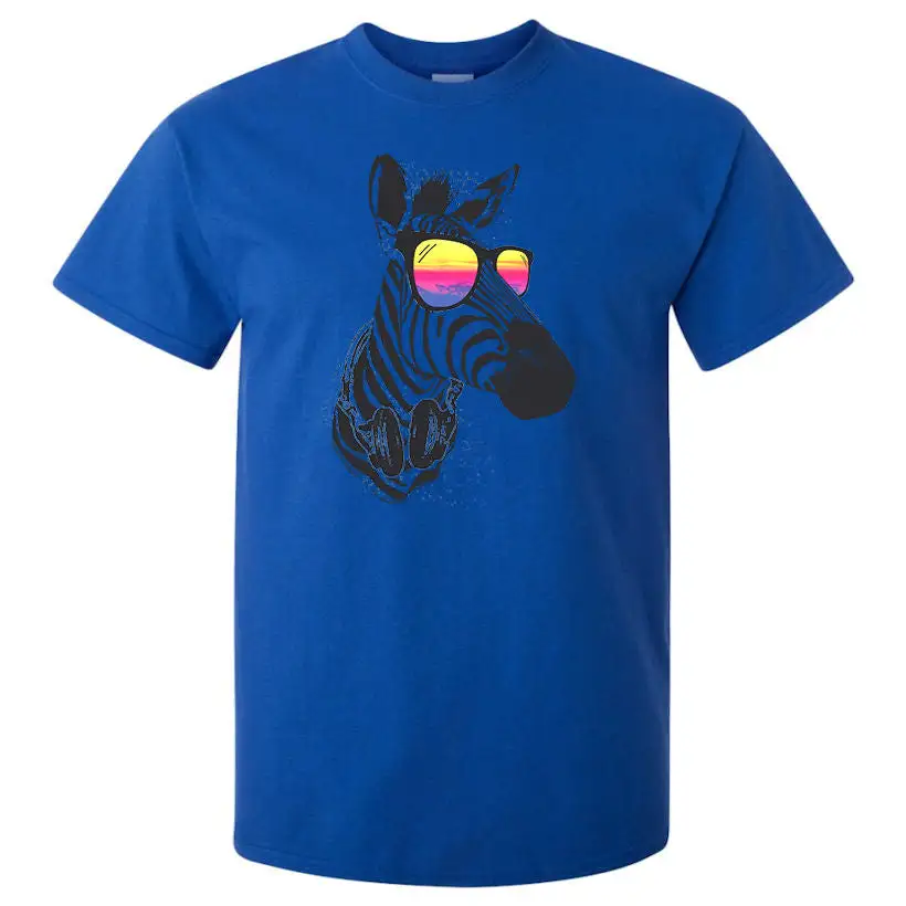 Zebra Cool Graphic Cotton T-Shirt