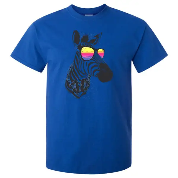 Zebra Cool Graphic Cotton T-Shirt
